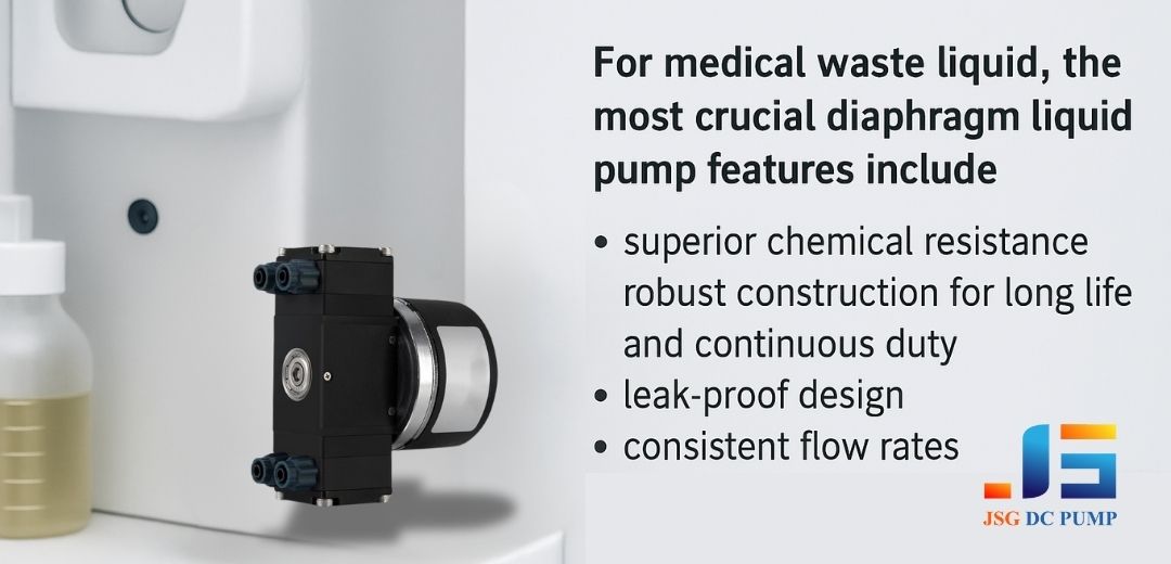 Diaphragm liquid pump in a medical device setting