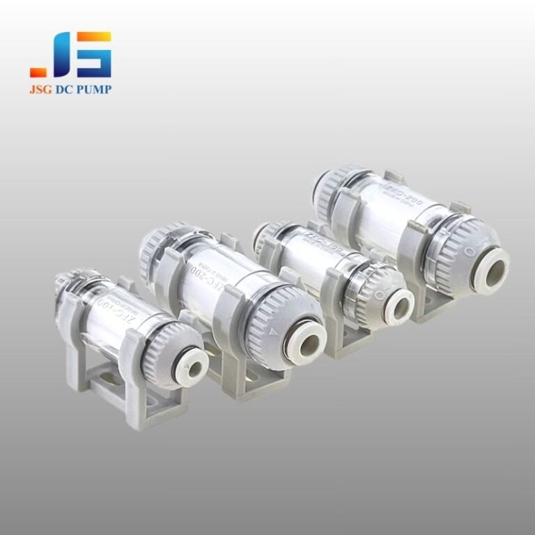 Inline vacuum pressure filter for DC air pump protection