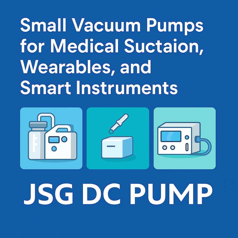 Cover image highlighting small vacuum pumps used in medical suction, wearable technology, and smart instruments