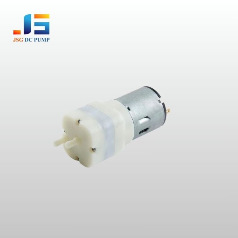 Suction air pump with dual-port white plastic body and brushed motor