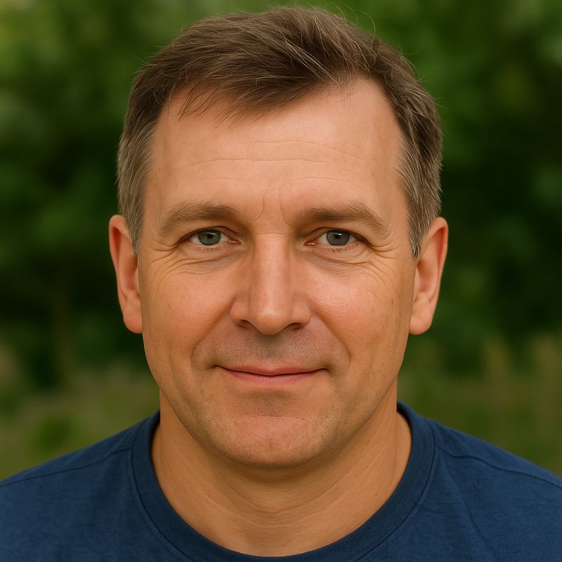 Portrait of a middle-aged Caucasian man representing an Australian environmental monitoring client for vacuum sampling applications