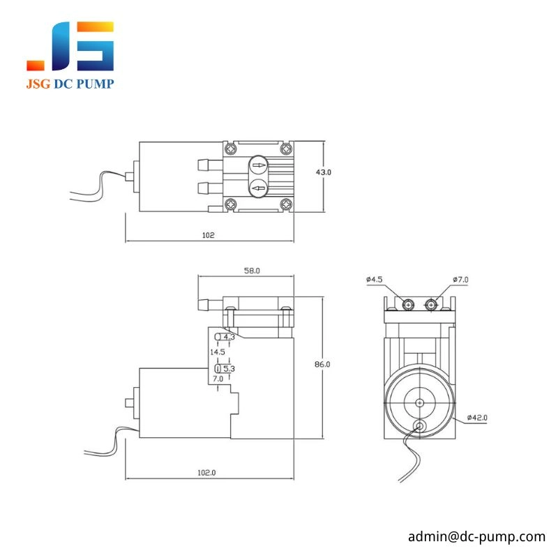 high flow miniature piston pump