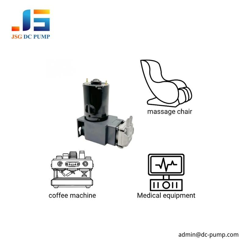 BD-079 DC Piston Pump Application Scenarios BD-079 DC piston pump for massage chair, coffee machine, and medical equipment applications