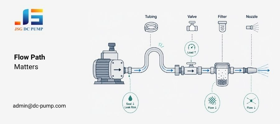 Compact piston pump for high pressure applications