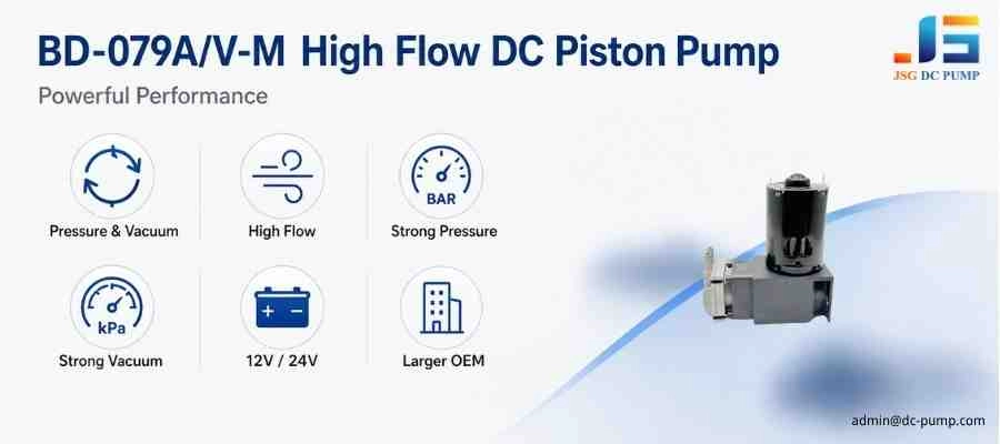 High flow DC piston pump BD-079A/V-M
