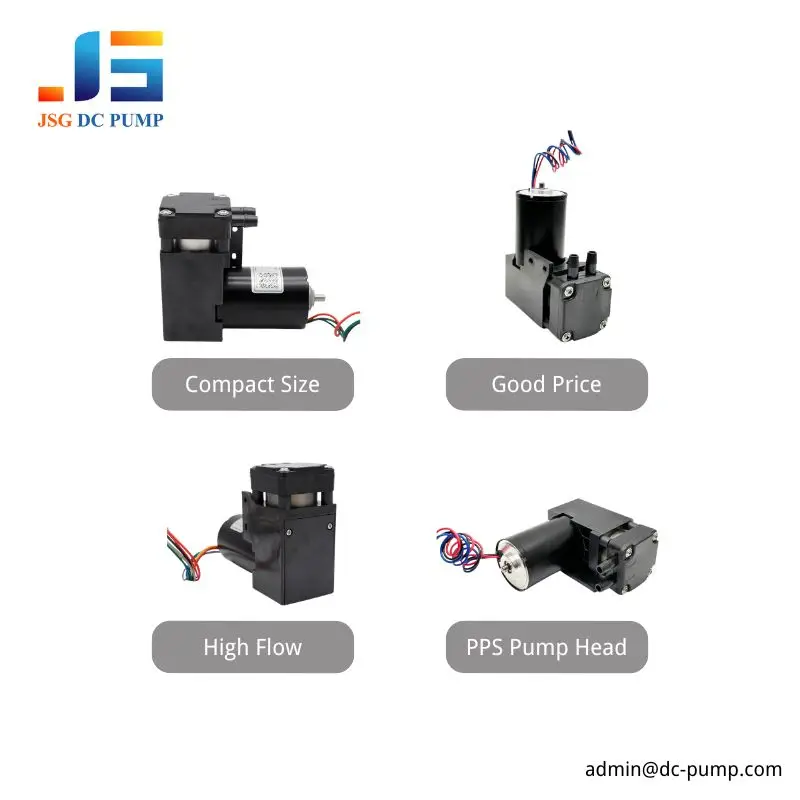 BD-07 Compact Piston Pump Core Features BD-07 compact piston pump product views showing high flow output and PPS pump head construction