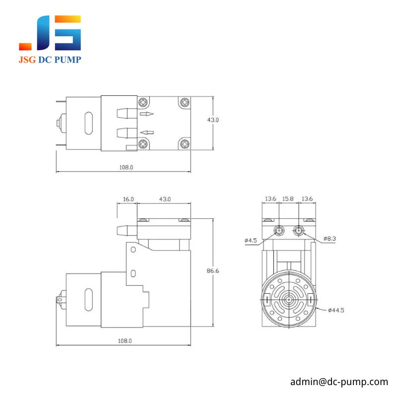 BD-07A/V dimensional drawing and installation dimensions