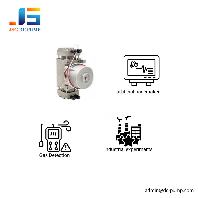BD-08A/VB-D Application Scenario View BD-08A/VB-D pump application image showing gas detection, medical device, and industrial experiment scenarios