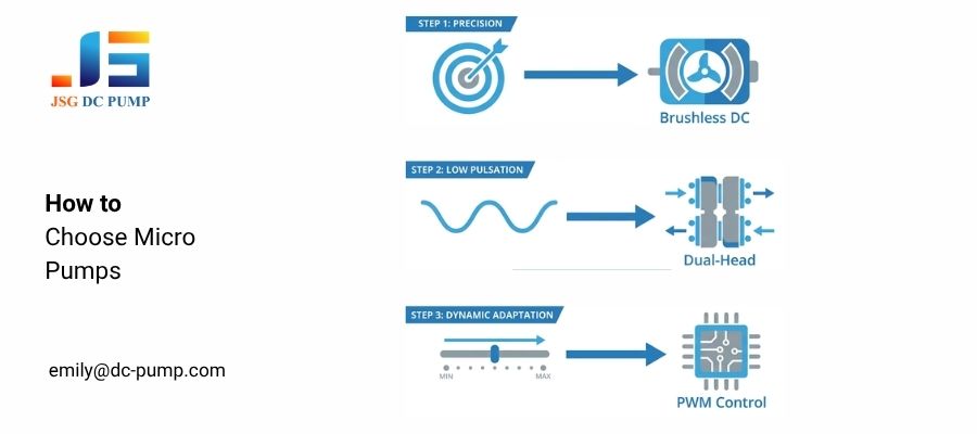 How to choose a micro pump for 3D printing: matching precision to brushless DC motors, low pulsation to dual-head pumps, and dynamic adaptation to PWM control