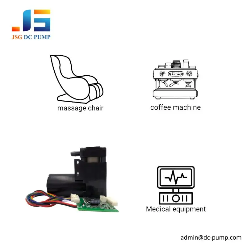Mini Piston Pump OEM Application Examples Mini piston pump application examples for massage chairs, coffee machines, and medical equipment