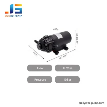 BD-07WB micro diaphragm liquid pump 1L/min 10 bar with compact dimensions