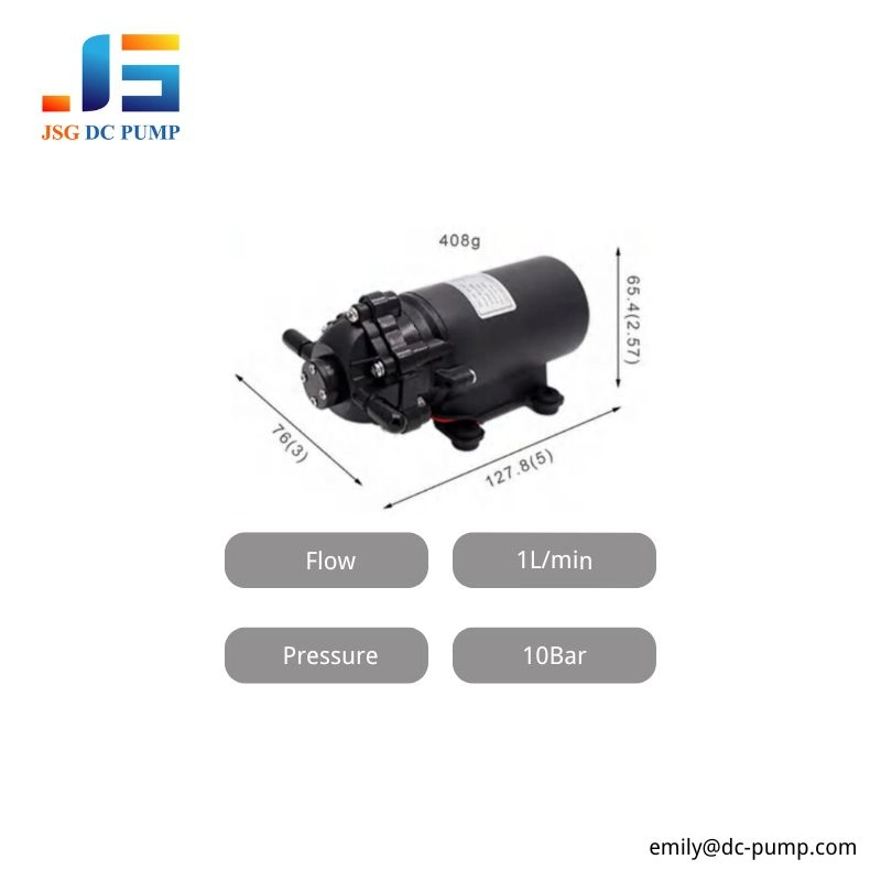 BD-07WB 10 Bar Micro Diaphragm Liquid Pump Specifications BD-07WB micro diaphragm liquid pump 1L/min 10 bar with compact dimensions
