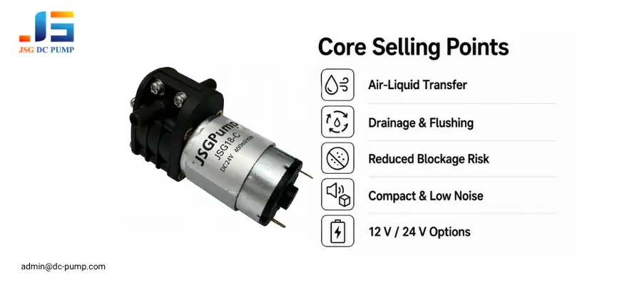 Reversible DC Liquid Pump