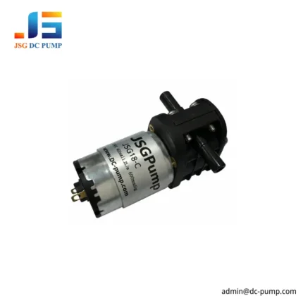 JSG18-C 12V or 24V reversible DC liquid pump product view on a white background