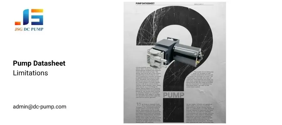 Pump datasheet limitations when selecting a micro pump for real-load OEM operation
