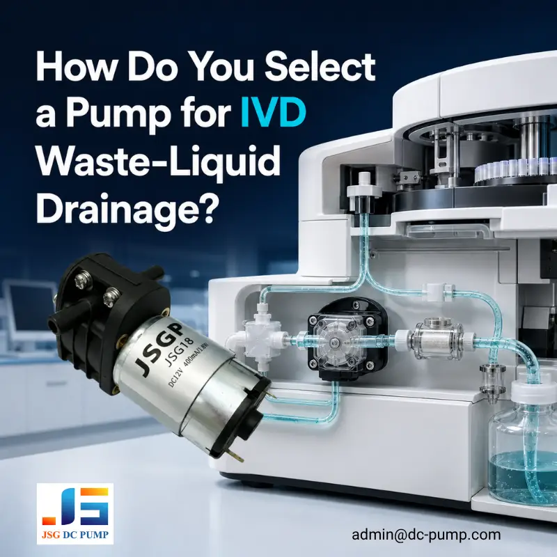 How to select a pump for IVD waste-liquid drainage systems