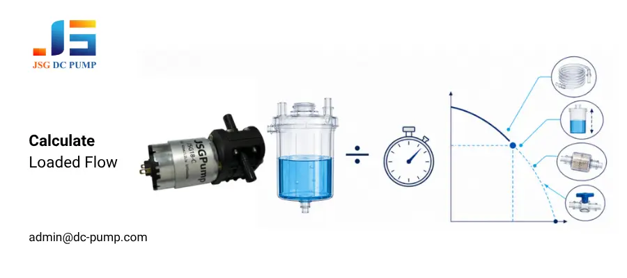 Troubleshooting IVD waste pump flow loss through baseline, suction-side, discharge-side, and full-path tests
