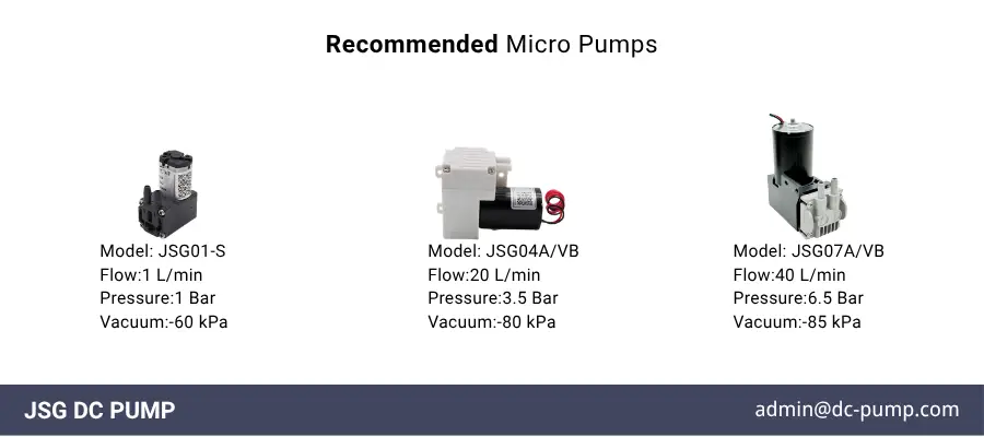 low noise micro air pump