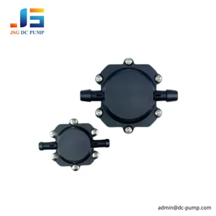 JSG008 and JSG016 pulsation dampeners shown together for size comparison