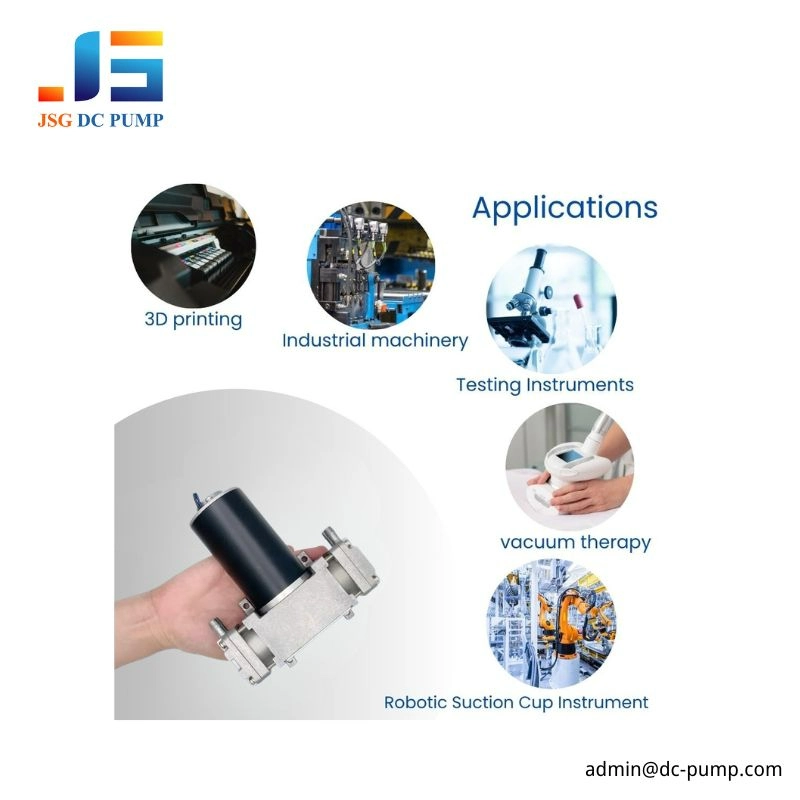 DC Piston Air Pump and Vacuum Pump Applications DC piston air pump applications in industrial machinery, testing and robotic suction systems