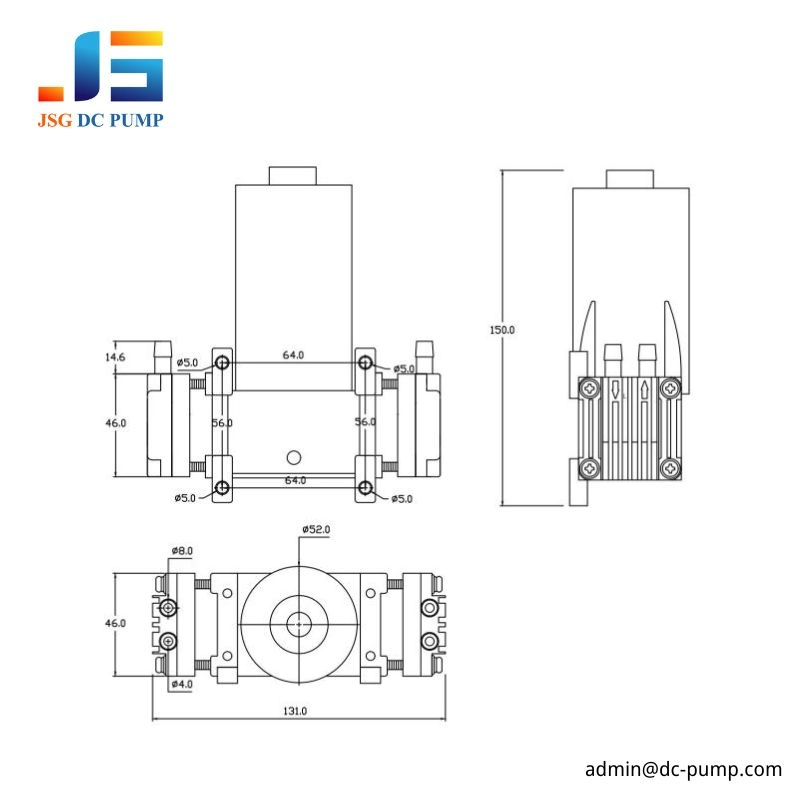 DC piston vacuum pump