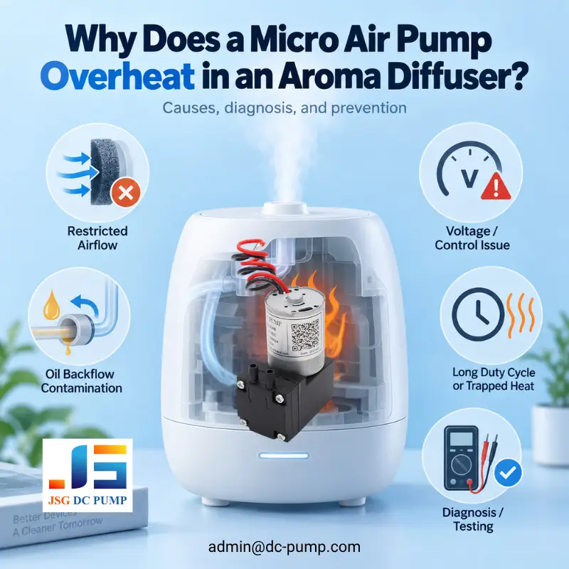 micro air pump overheating causes