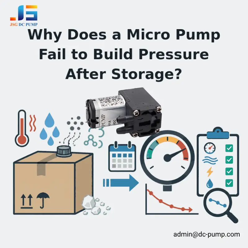 micro pump fails to build pressure