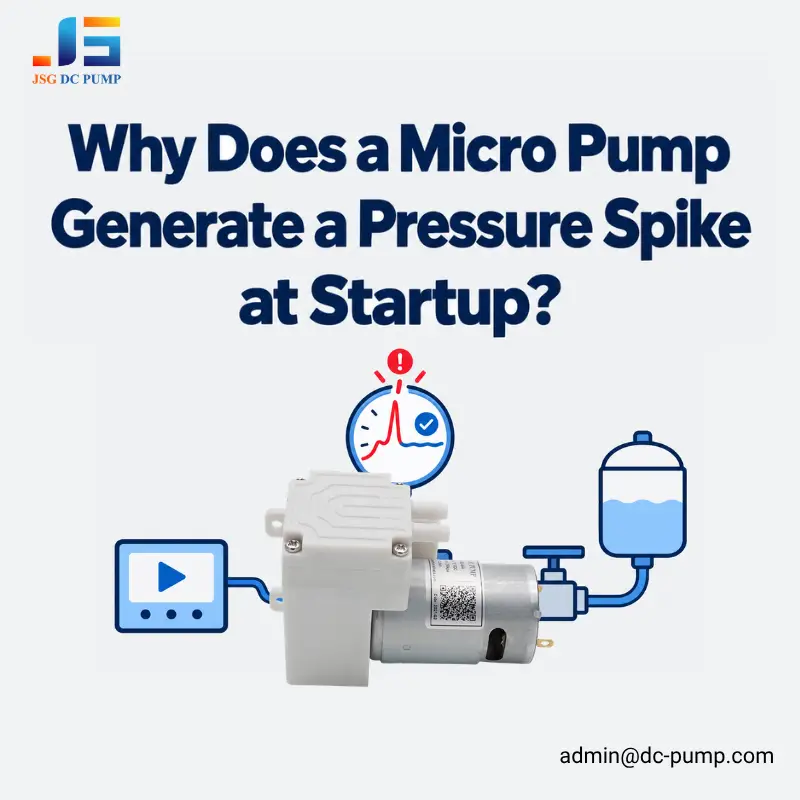 micro pump startup pressure spike