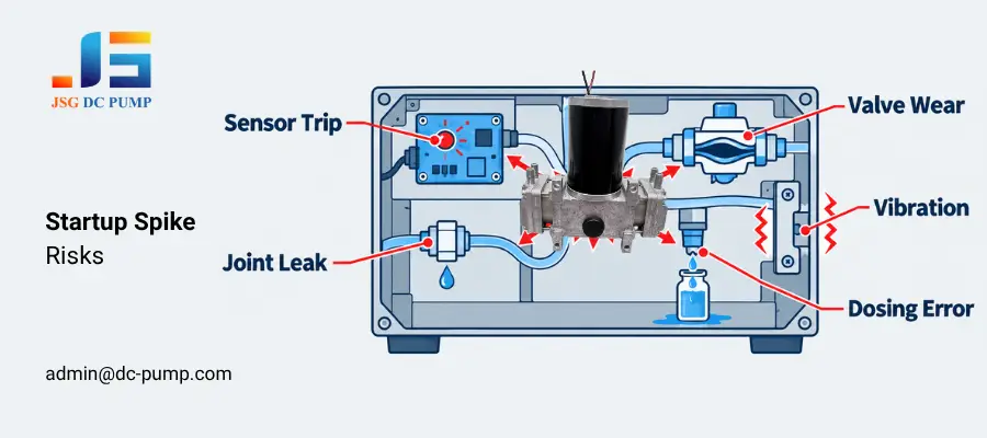 diaphragm pump pressure fluctuation
