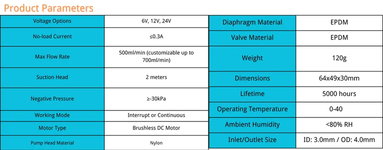 JSG-03 micro diaphragm pump